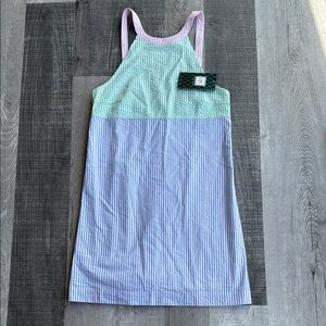 CPC Childrenswear Heather Dress size 14 NWT Blue Green Pink